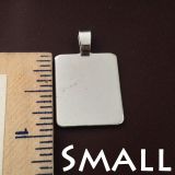 Aanraku - SMALL .758 x .75 Inch - Steel Pendant Plates - 10 Pack - Great for the back of dichroic glass pendants! - GlassSupplies41.com