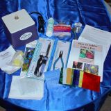 Stained Glass BEGINNER Kit: GRYPHON Grinder, all Tools PLUS Stained Glass to make suncatchers!