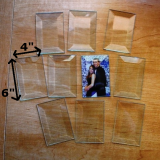 4" x 6" Clear Bevel Rectangle (4 inch x 6 inch) - GlassSupplies41.com