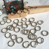 Twisted Accent Rings - 20 Pack - 3/8" (0.375 inch) - GlassSupplies41.com