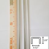 1/8 U Zinc Came Channel - 12 Inch Pieces - 5/32" channel - 1/8" depth - Add strength and a smooth sleek finish to your stained glass panel borders - GlassSupplies41