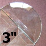 10 Pack - 3″ Clear Bevel Half Circle (3 inch)