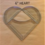 6 inch curved corner heart