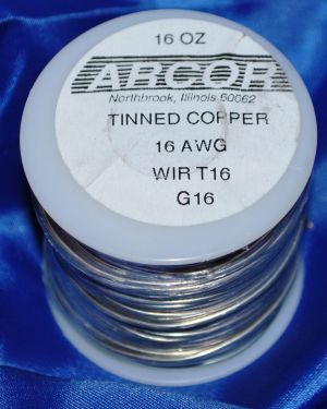 1 pound (16 oz) Tinned Copper Wire (silver color) 16 Gauge – 126 feet