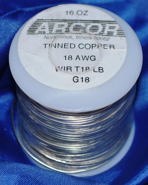 1 pound (16 oz) Tinned Copper Wire (silver color) 18 Gauge – 199 feet