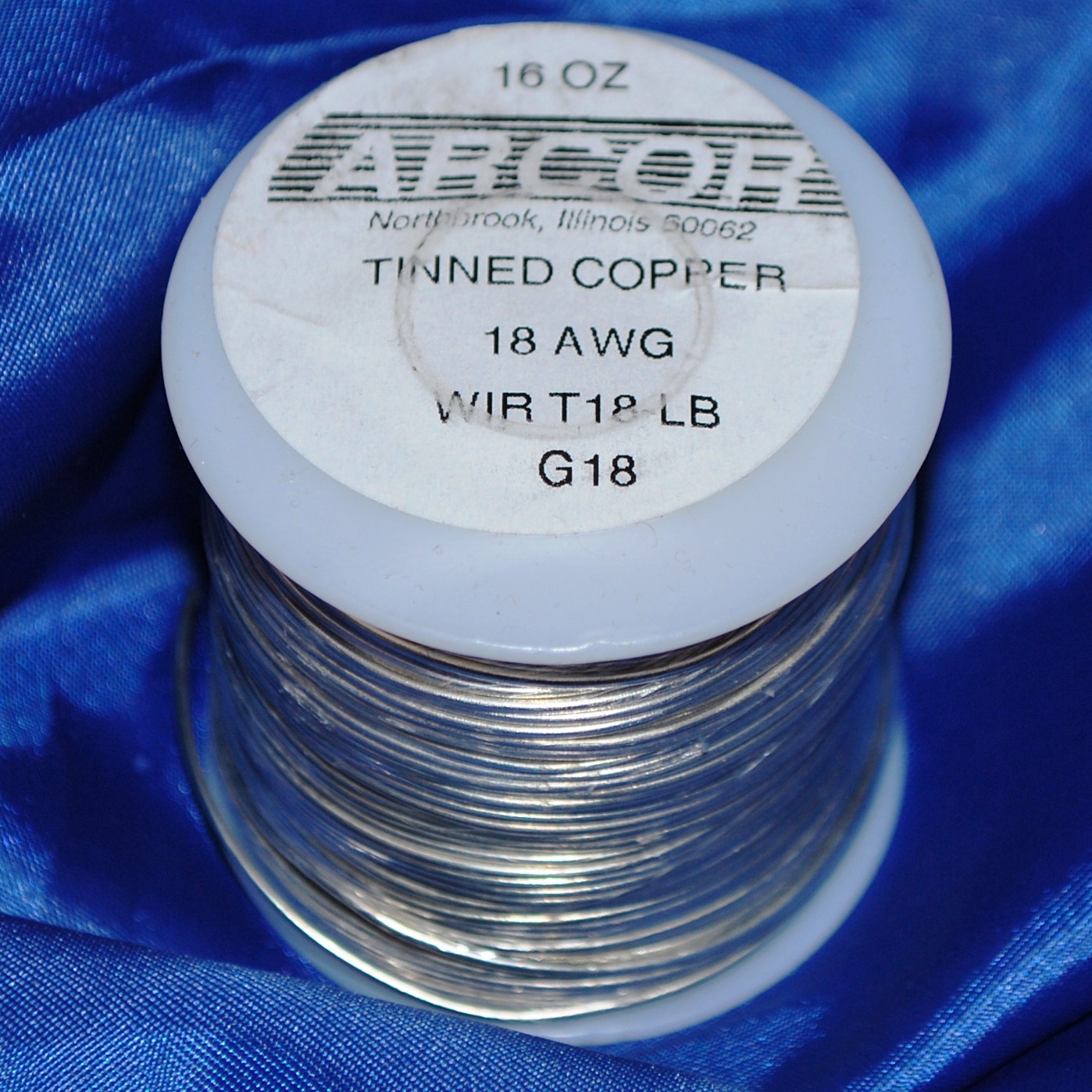 1 pound (16 oz) Tinned Copper Wire (silver color) 18 Gauge - 199