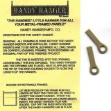 HANDY HANGERS 6 Pair (12 piece) Solid Brass solder to heavy Stained Glass panels