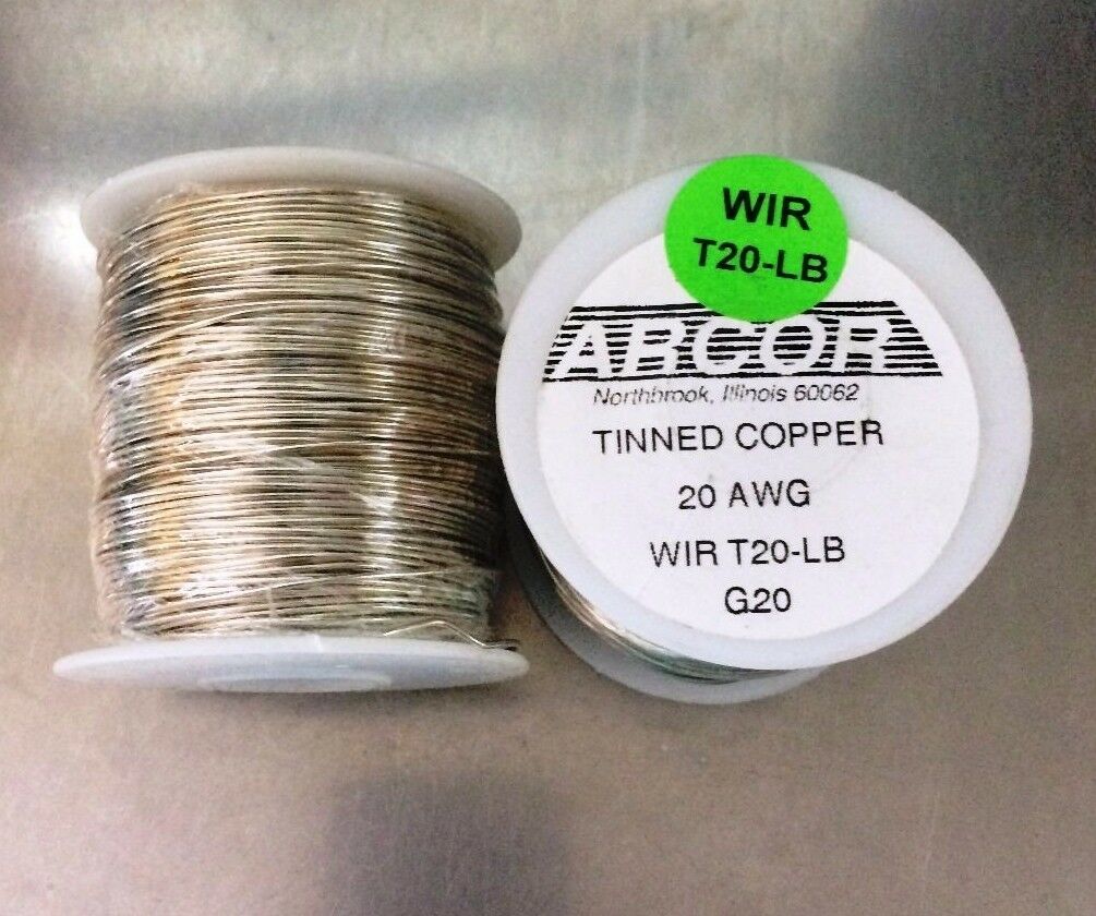 1 pound (16 oz) Tinned Copper Wire (silver color) 20 Gauge - 315 feet 