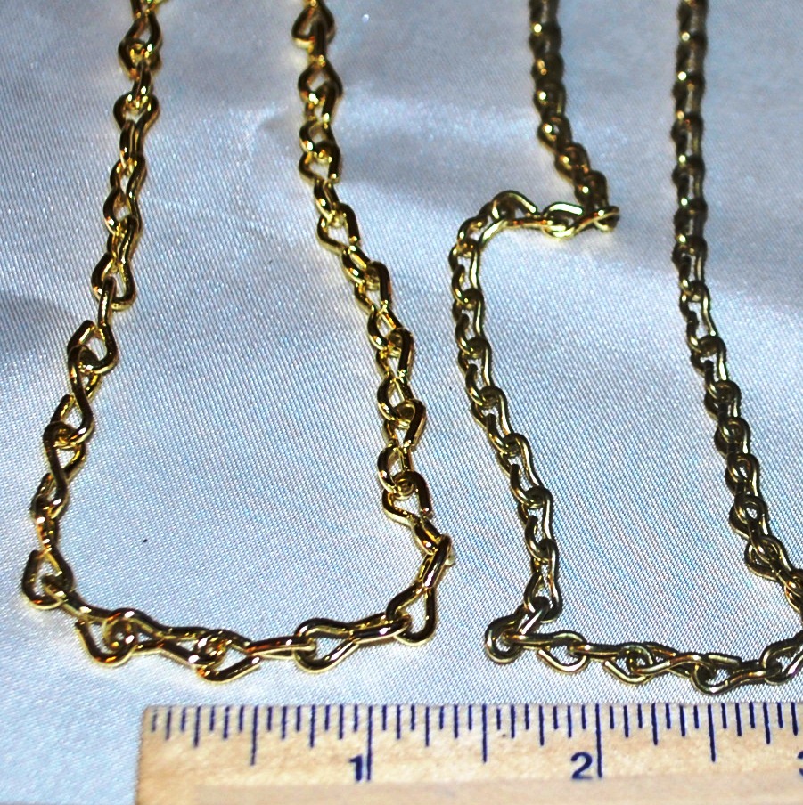 CHAIN (5 feet) Brass Plated Jack Chain - 16 Gauge - GlassSupplies41.com
