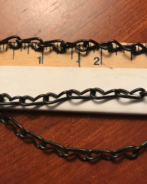 CHAIN (5 feet) BLACK Jack Chain – 16 Gauge (thicker than 18)