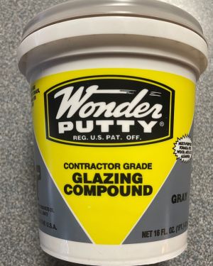 Lead Cementing Putty – GRAY – 16 ounce – READY TO USE Glazing Cement