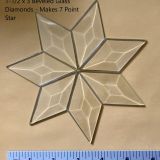 Project KIT (bevels only) with (7) 1-1/2 x 3 inch Diamond Bevels to Make a 7 point Star