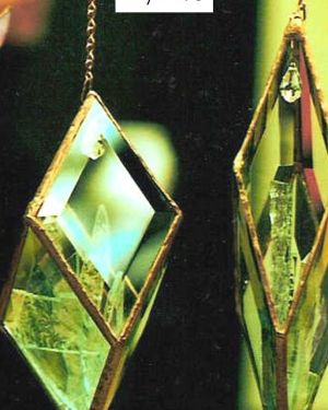 1 1/2″ x 3″ Clear Bevel Diamond (1.5 inch x 3 inch)