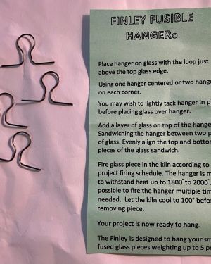 4 pack of FUSIBLE HANGERS 1-1/8″ x 11/16″ withstands 1800o to 2000o heat p/n = HH FFI