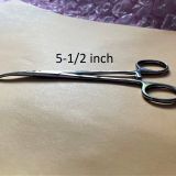 5-1/2 inch HEMOSTAT Locking Tweezers with Curved End