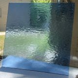 PALE BLUE rough rolled Transparent ~ STAINED GLASS 2 sheets each 6 x 8 inch