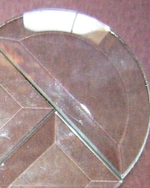10 Pack – 4″ Clear Bevel Half Circle (4 inch)