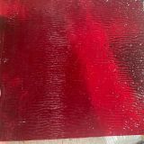 RED Ripple Transparent ~ STAINED GLASS 2 sheets each 6 x 8 inch