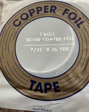 7/32″ Copper Foil Tape SILVER BACK – 36 yards – EDCO