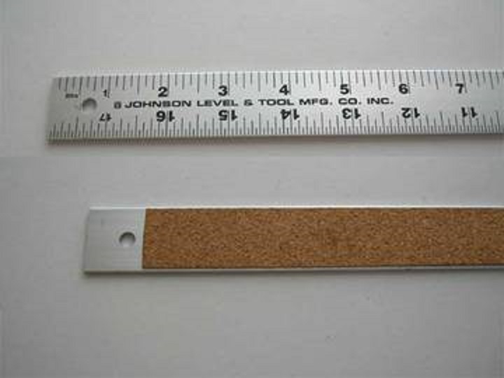 Steel Ruler 12/30cm With Cork Backing 