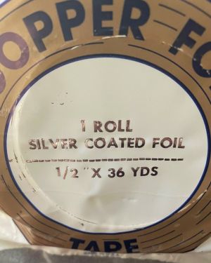 1/2″ Copper Foil Tape SILVER BACK – 36 yards – EDCO