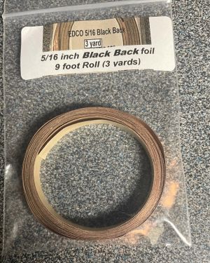 5/16″ Copper Foil Tape BLACK BACK – 9 feet of – EDCO
