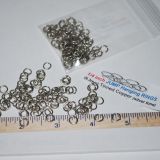 TINY Jump Rings – 1/4″ (100 pack) Silver Color -18 Gauge