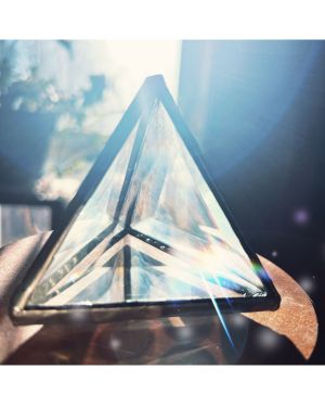 Project Kit: 6″ 3D Triangle Pyramid Cube – (4) 6 Inch Clear Glass Triangle Bevels