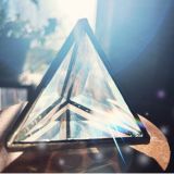 Project Kit: 3″ 3D Triangle Pyramid Cube – (4) 3 Inch Clear Glass Triangle Bevels